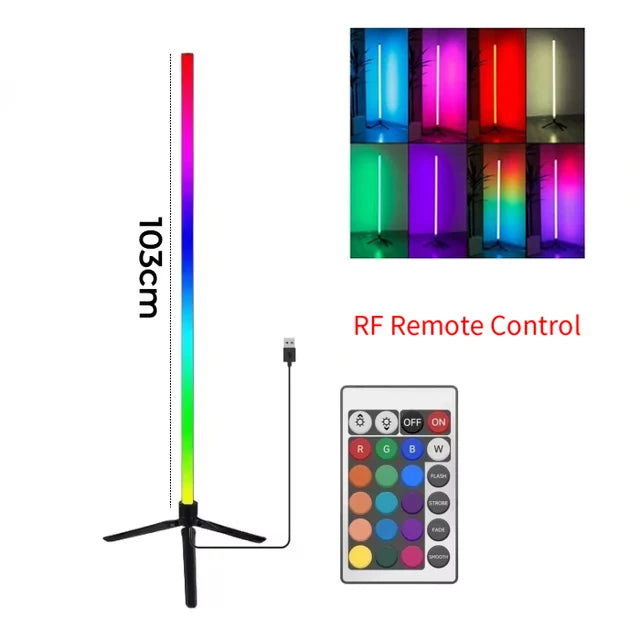LumaGlow™ RGB Corner Floor Lamp