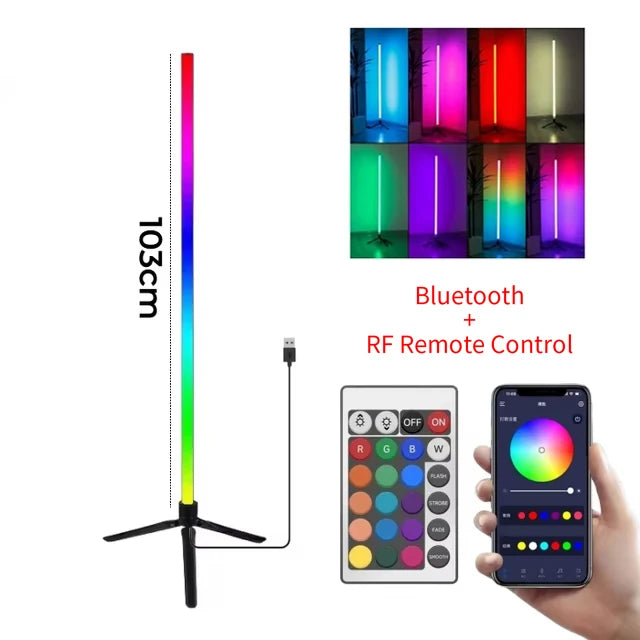 LumaGlow™ RGB Corner Floor Lamp